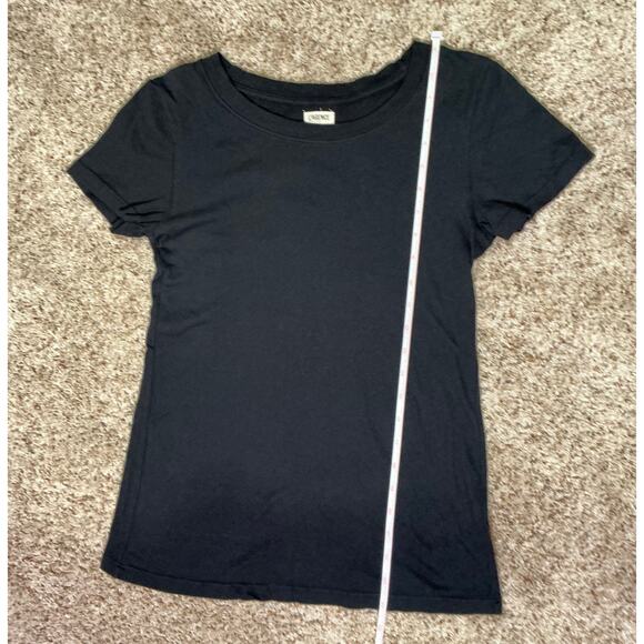 L’AGENCE Cory Cotton Scoopneck Tee Black Med - Picture 7 of 10